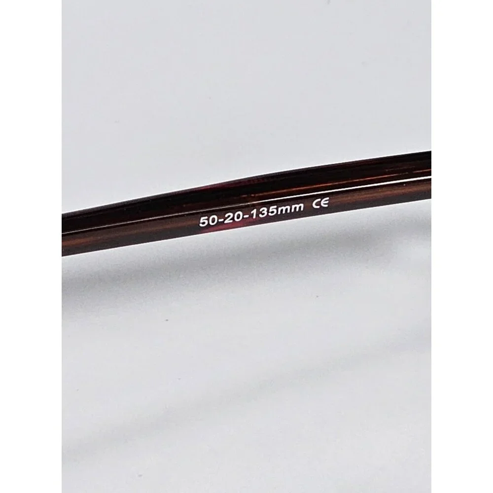 Dakota Smith Liberty Brown Women's 50-20-135 Metal Half Rim Eyeglasses Demo.